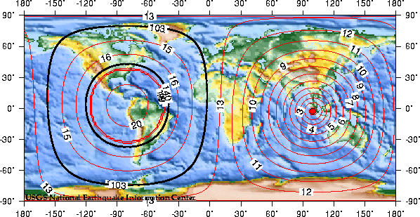 Theoretical P-wave Travel Times