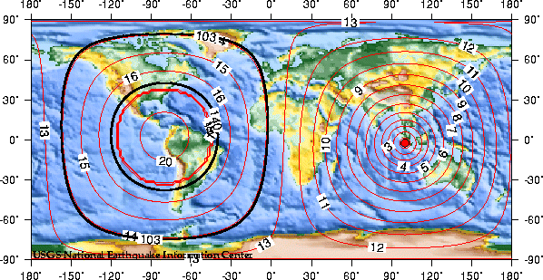Theoretical P-wave Travel Times