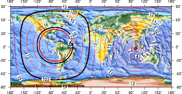 Theoretical P-wave Travel Times