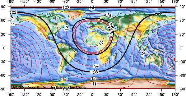 Theoretical P-wave Travel Times