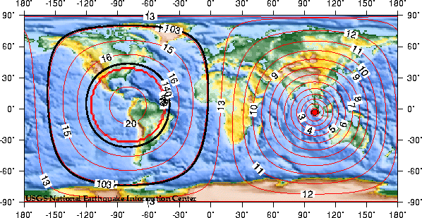 Theoretical P-wave Travel Times