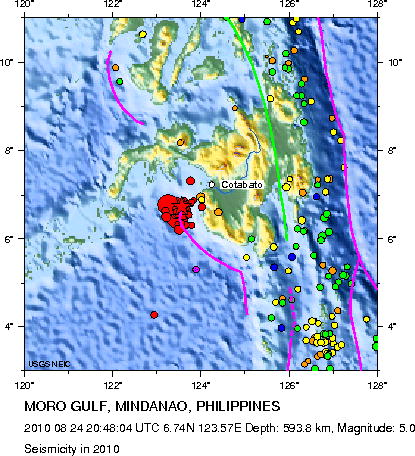 Seismicity in 2010
