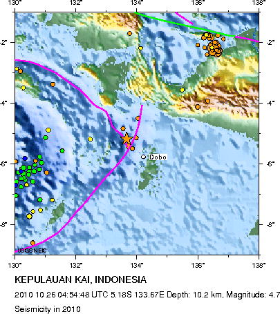 Seismicity in 2010