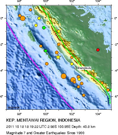 Magnitude 7 and Greater Earthquakes