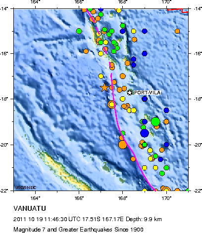 Magnitude 7 and Greater Earthquakes