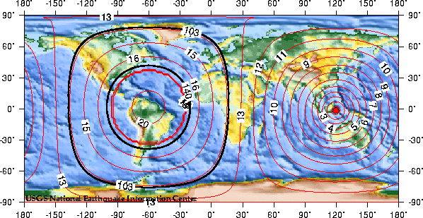 Theoretical P-wave Travel Times