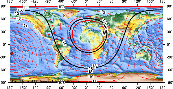 Theoretical P-wave Travel Times