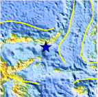 Small map showing earthquake