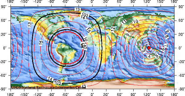 Theoretical P-wave Travel Times