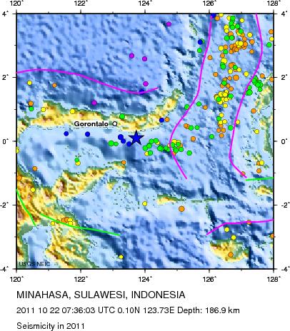 Seismicity in 2011