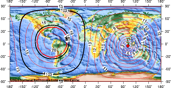 Theoretical P-wave Travel Times