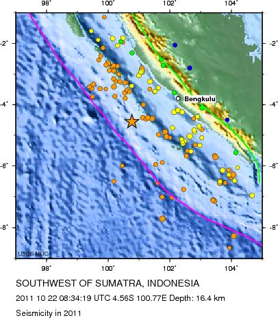 Seismicity in 2011