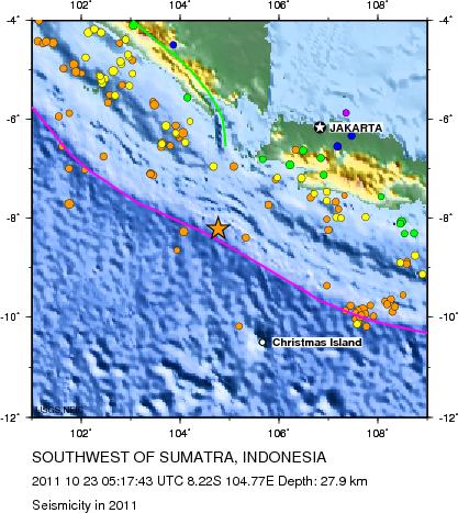 Seismicity in 2011