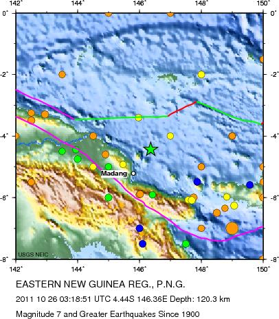 Magnitude 7 and Greater Earthquakes