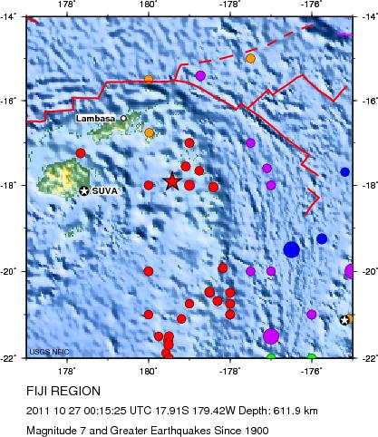 Magnitude 7 and Greater Earthquakes