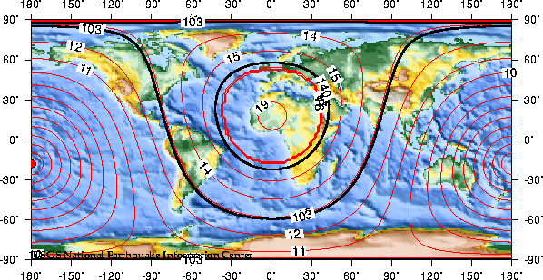 Theoretical P-wave Travel Times