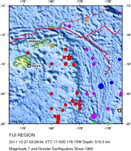 Magnitude 7 and Greater Earthquakes