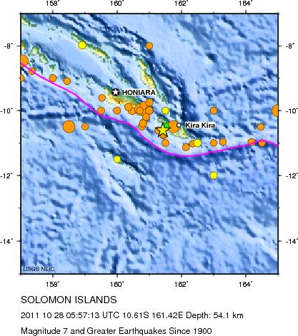 Magnitude 7 and Greater Earthquakes