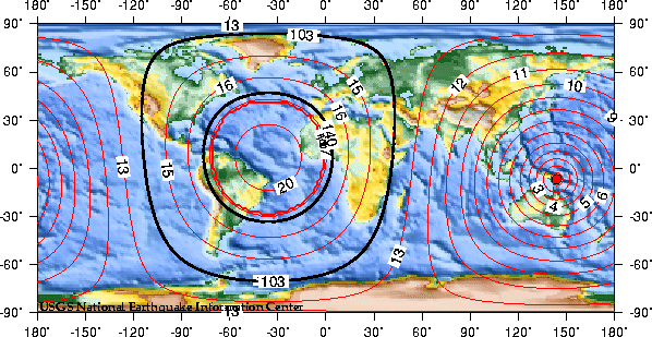 Theoretical P-wave Travel Times