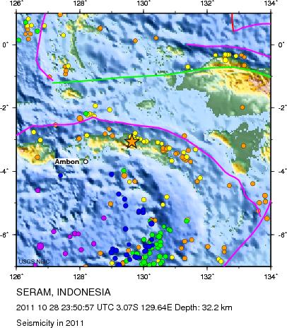 Seismicity in 2011