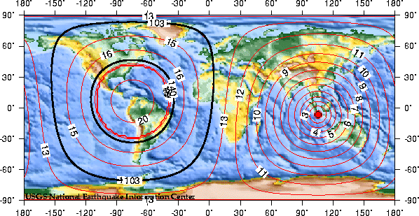 Theoretical P-wave Travel Times