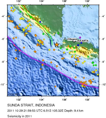 Seismicity in 2011