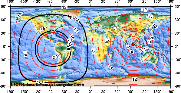 Theoretical P-wave Travel Times