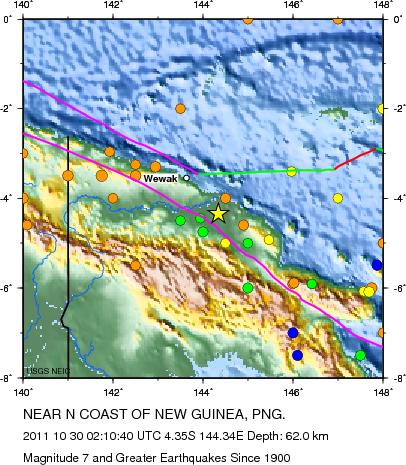 Magnitude 7 and Greater Earthquakes