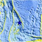 Small map showing earthquake