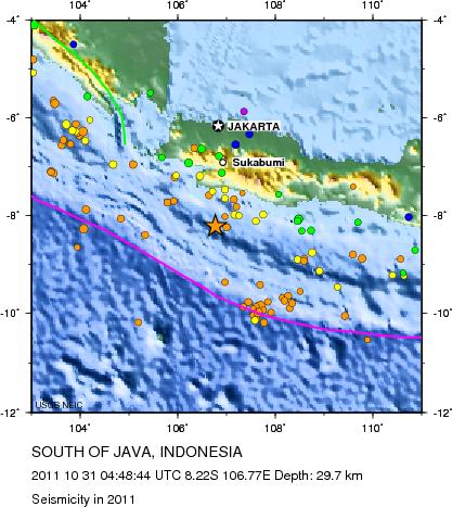 Seismicity in 2011