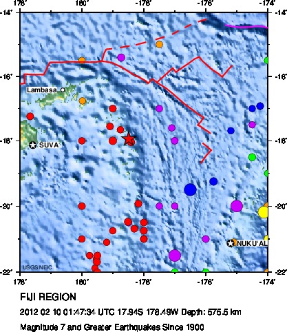 Magnitude 7 and Greater Earthquakes