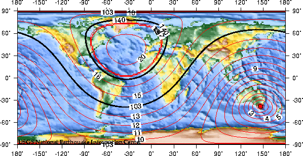 Theoretical P-wave Travel Times