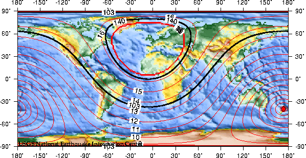 Theoretical P-wave Travel Times