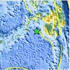 Small map showing earthquake