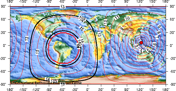 Theoretical P-wave Travel Times