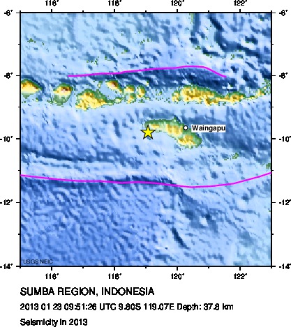 Seismicity in 2013