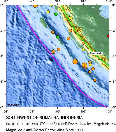 Magnitude 7 and Greater Earthquakes