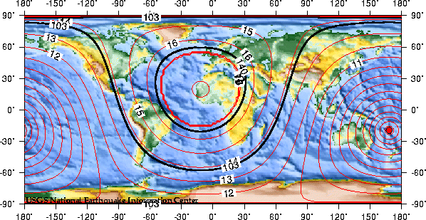 Theoretical P-wave Travel Times