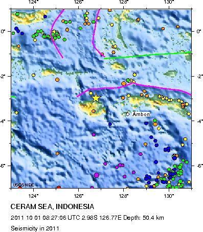 Seismicity in 2011
