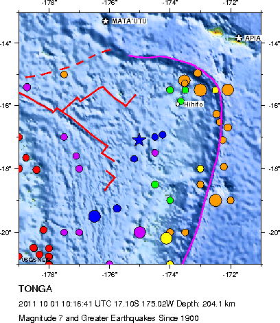 Magnitude 7 and Greater Earthquakes