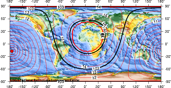 Theoretical P-wave Travel Times