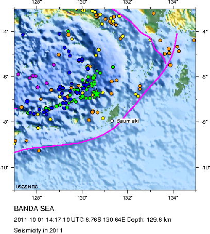 Seismicity in 2011