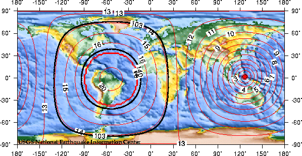 Theoretical P-wave Travel Times