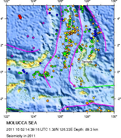 Seismicity in 2011