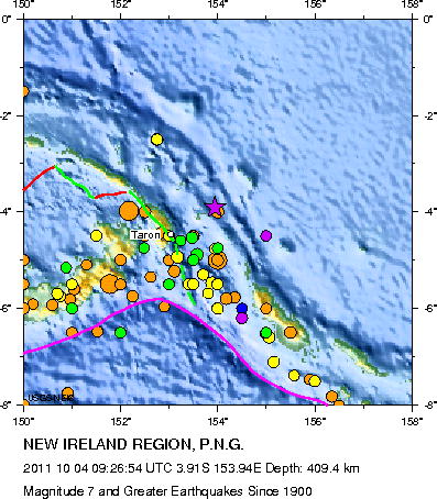 Magnitude 7 and Greater Earthquakes