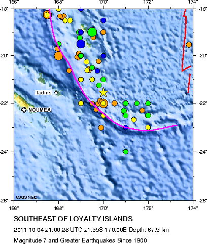 Magnitude 7 and Greater Earthquakes