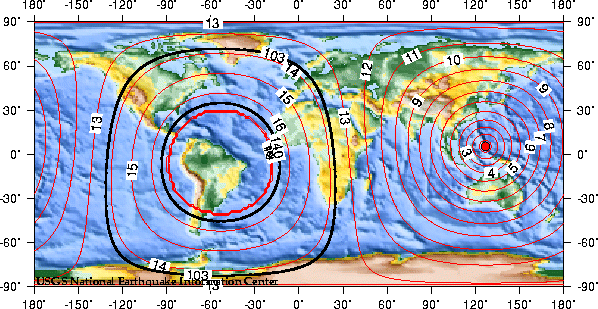 Theoretical P-wave Travel Times