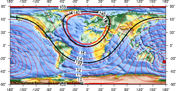 Theoretical P-wave Travel Times