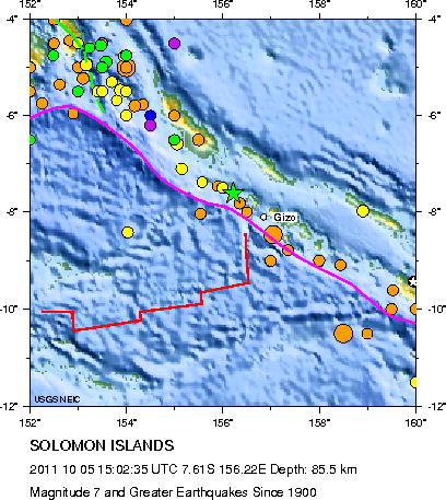 Magnitude 7 and Greater Earthquakes