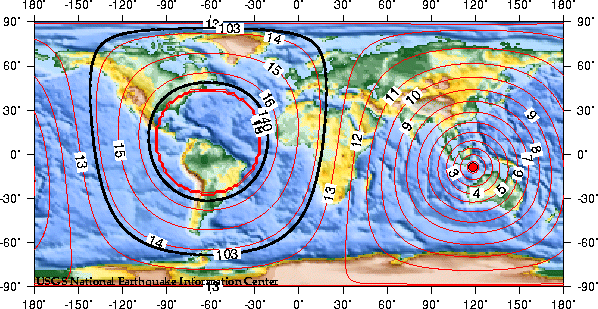 Theoretical P-wave Travel Times